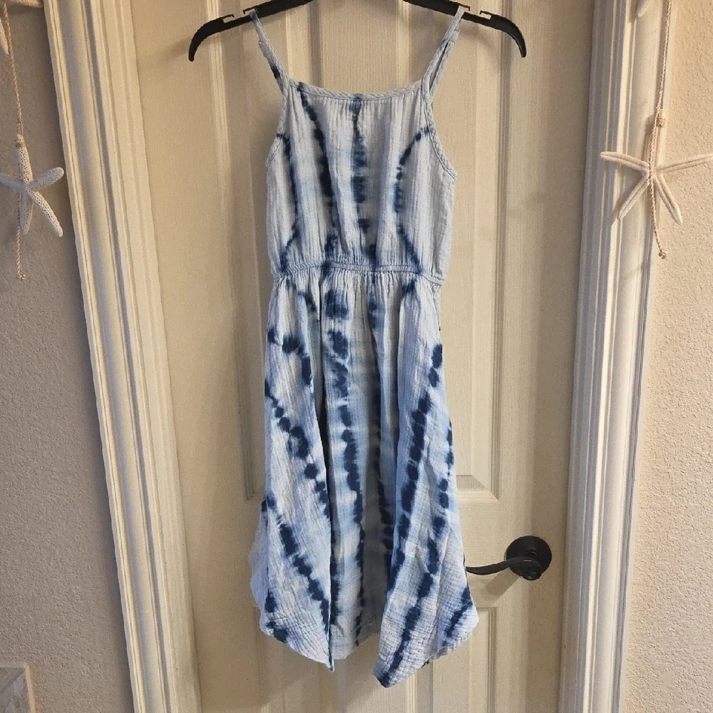 GAP Blue Tie-Dye Dress
